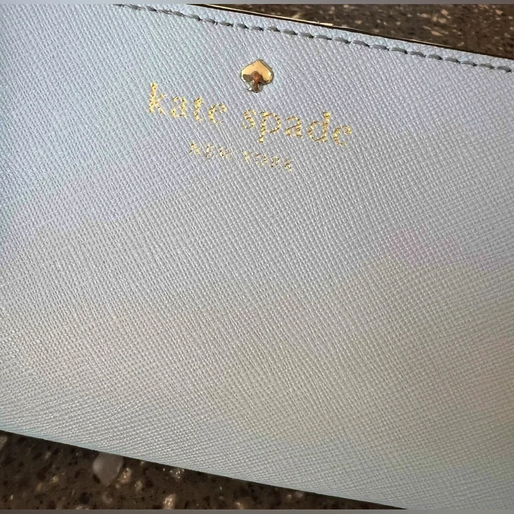 Kate Spade Madison Large Slim Wallet Leather Bifold Wallet in 